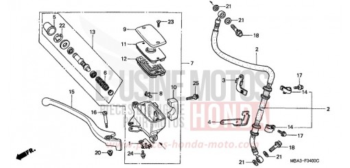 MAITRE-CYLINDRE FREIN AV. VT750CW de 1998